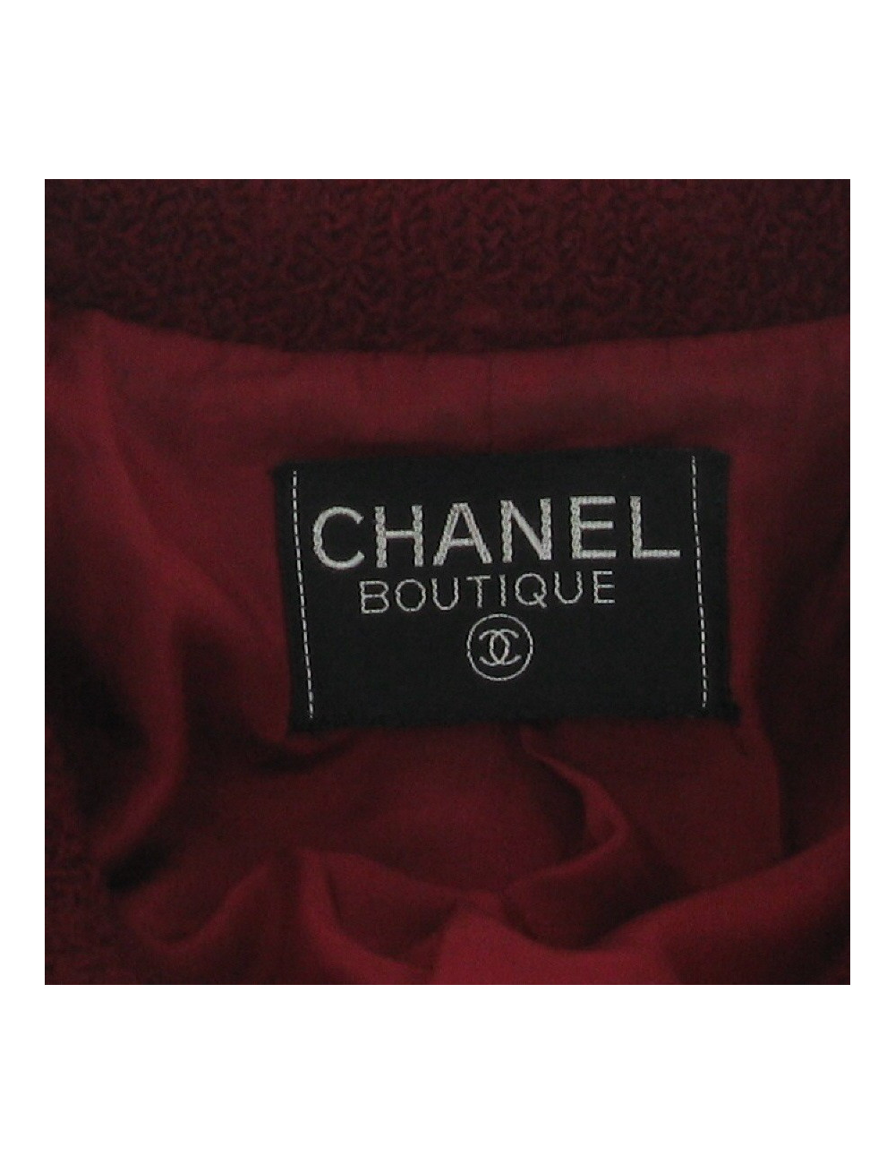 Veste en tweed rouge CHANEL