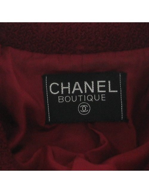 Red CHANEL tweed jacket