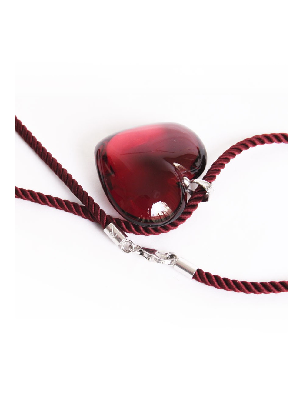 BACCARAT Ruby heart pendant