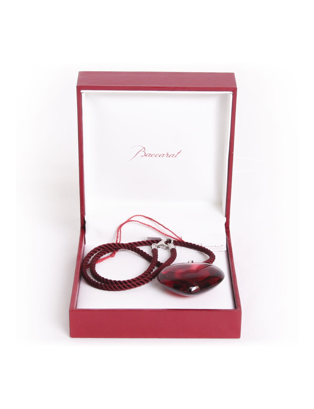 BACCARAT Ruby heart pendant