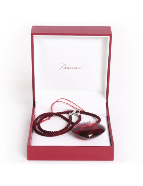 BACCARAT Ruby heart pendant