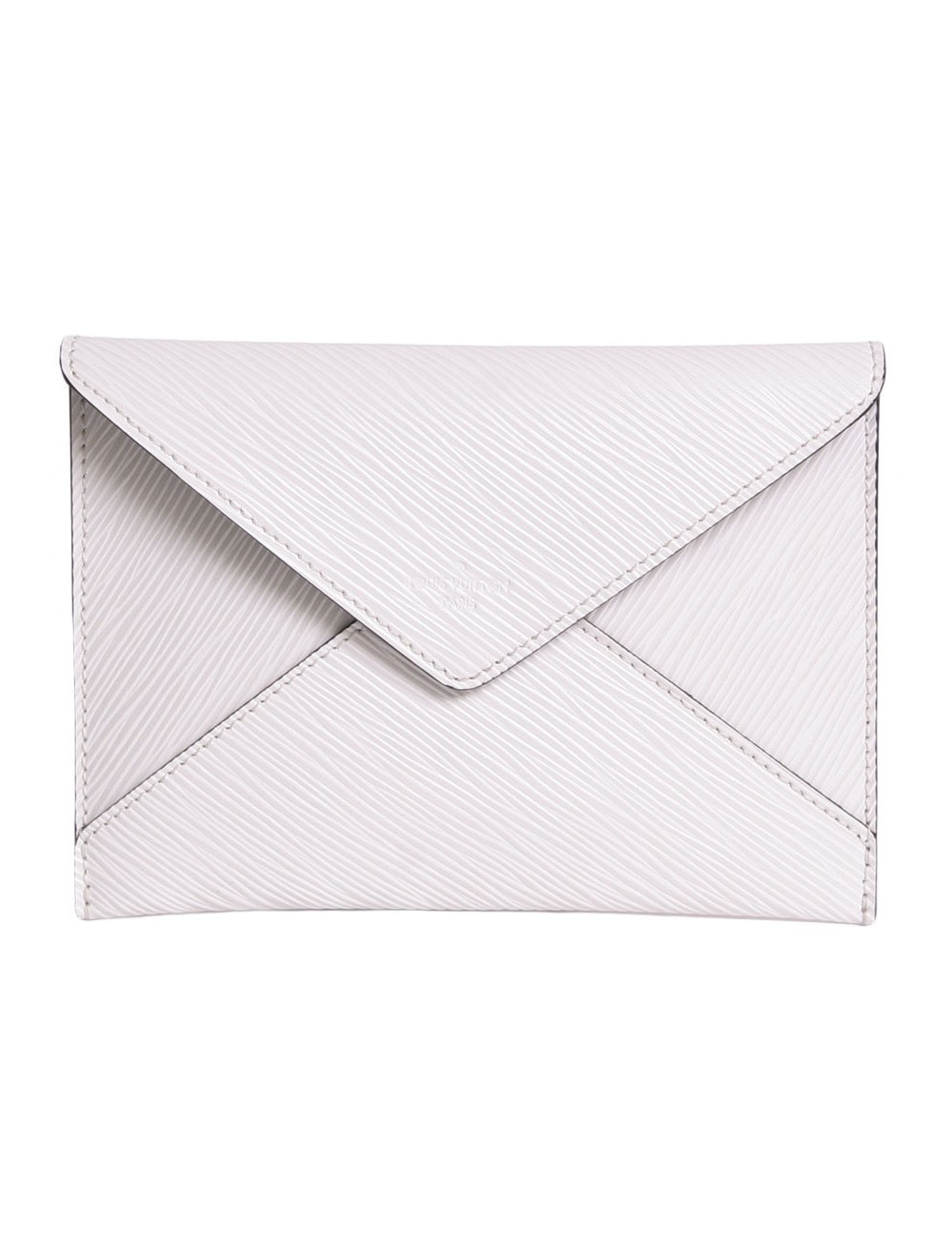 Pochette LOUIS VUITTON en cuir épi blanc
