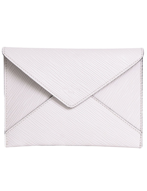Pochette LOUIS VUITTON en cuir épi blanc