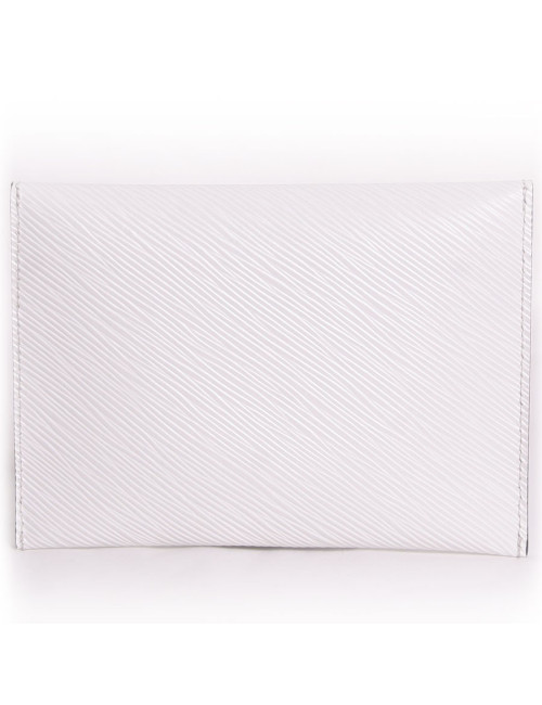LOUIS VUITTON wallet white epi leather