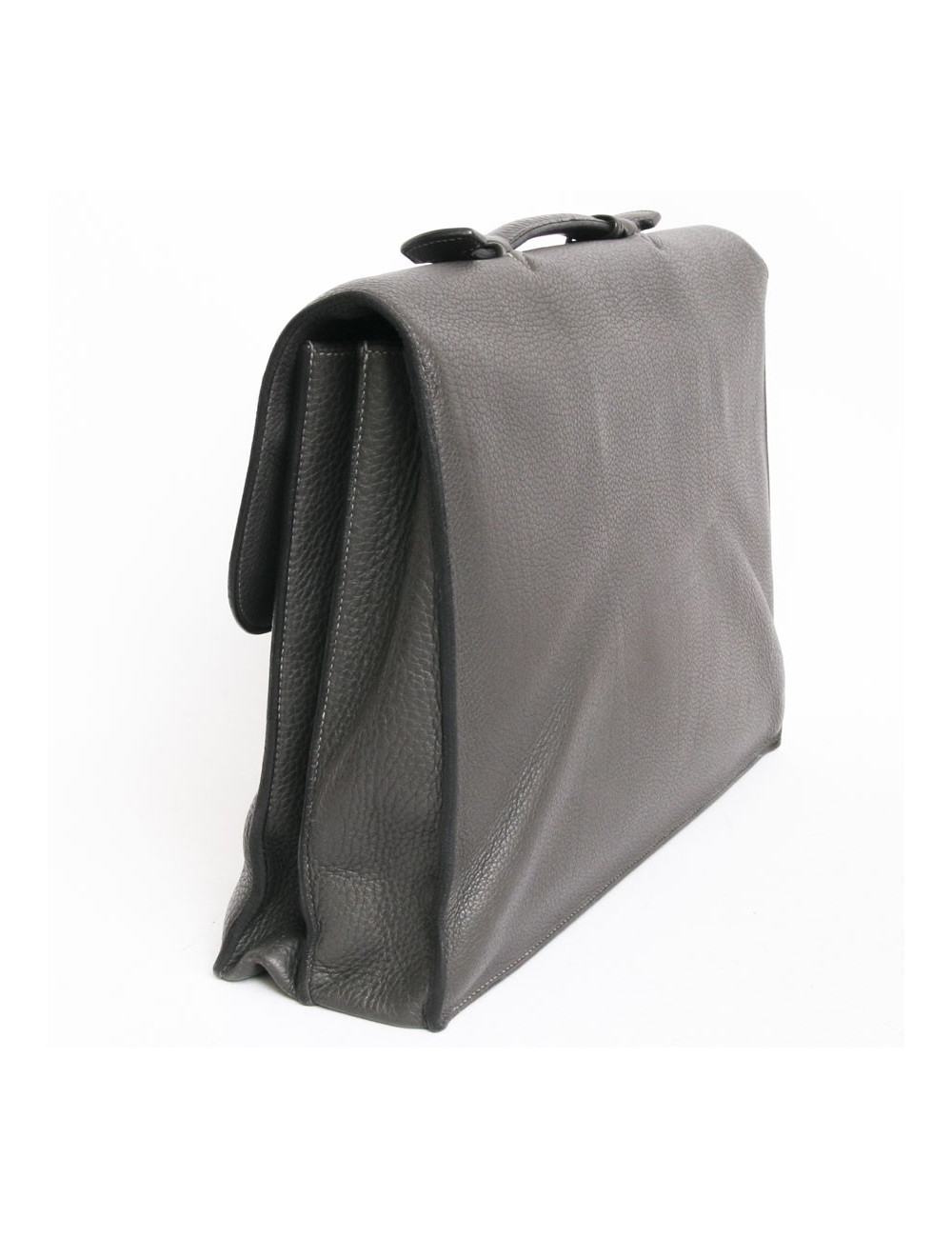 HERMES dispatches in taurillon clemence gray elephant backpack