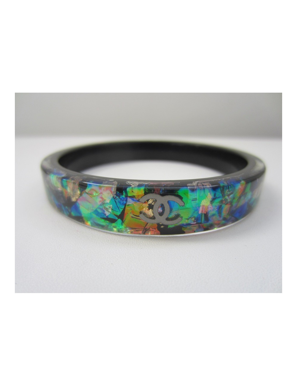 Bracelet "Incrustations" noir CHANEL