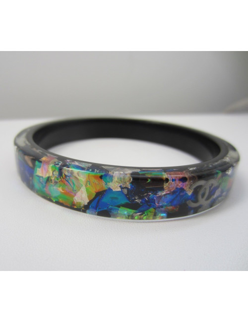 Bracelet "Incrustations" noir CHANEL