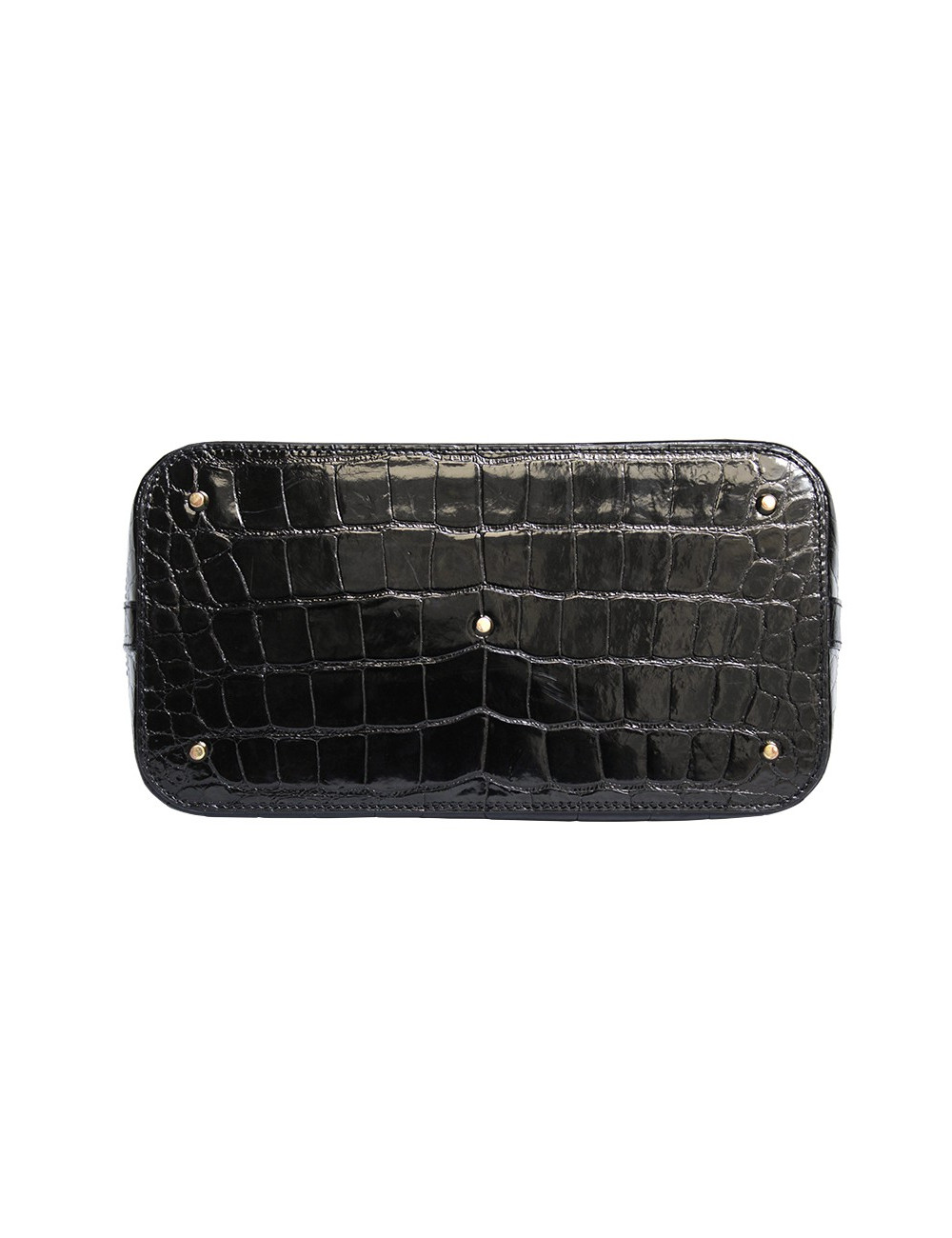 Sac "Alma" LOUIS VUITTON en cuir exotique alligator noir