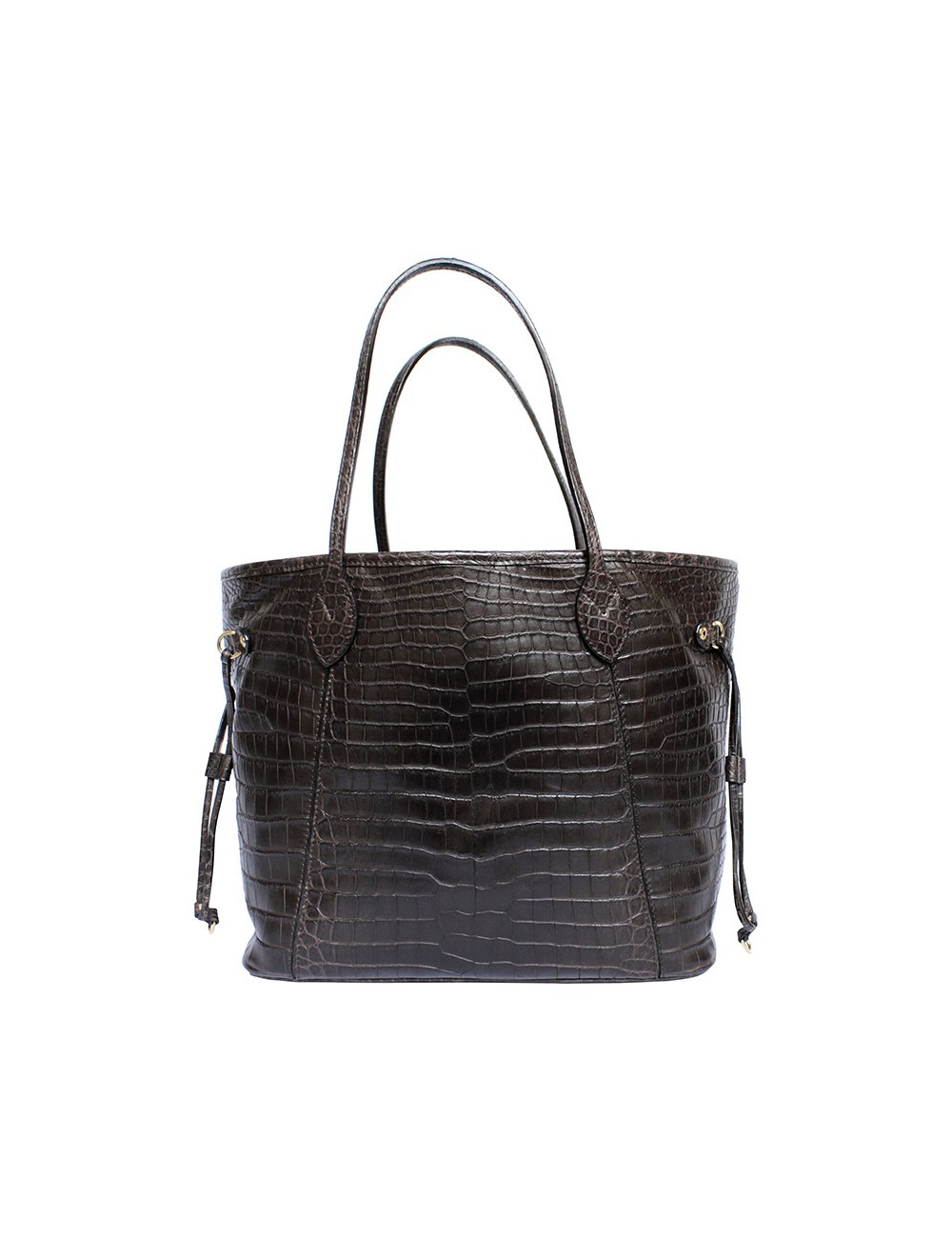 LOUIS VUITTON 'Neverfull' bag in soft tobacco alligator leather