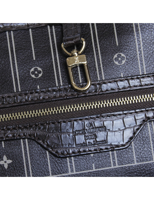 Sac "Neverfull" LOUIS VUITTON  matière alligator Sac "Neverfull" LOUIS VUITTON  alligator tabac mat souplr tabac mat souple