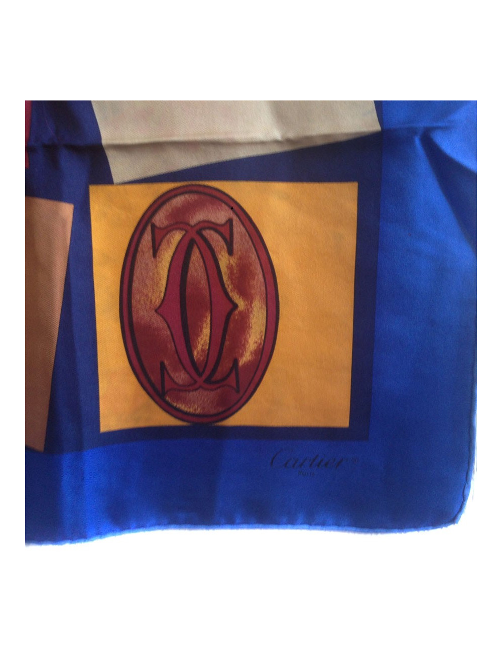 CARTIER vintage silk scarf