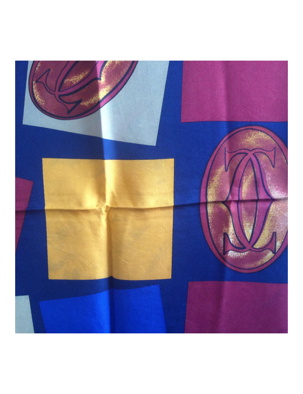 Foulard CARTIER vintage en soie