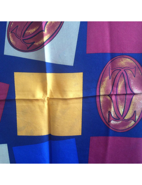 Foulard CARTIER vintage en soie