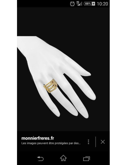 bague CHLOE taille M laiton doré