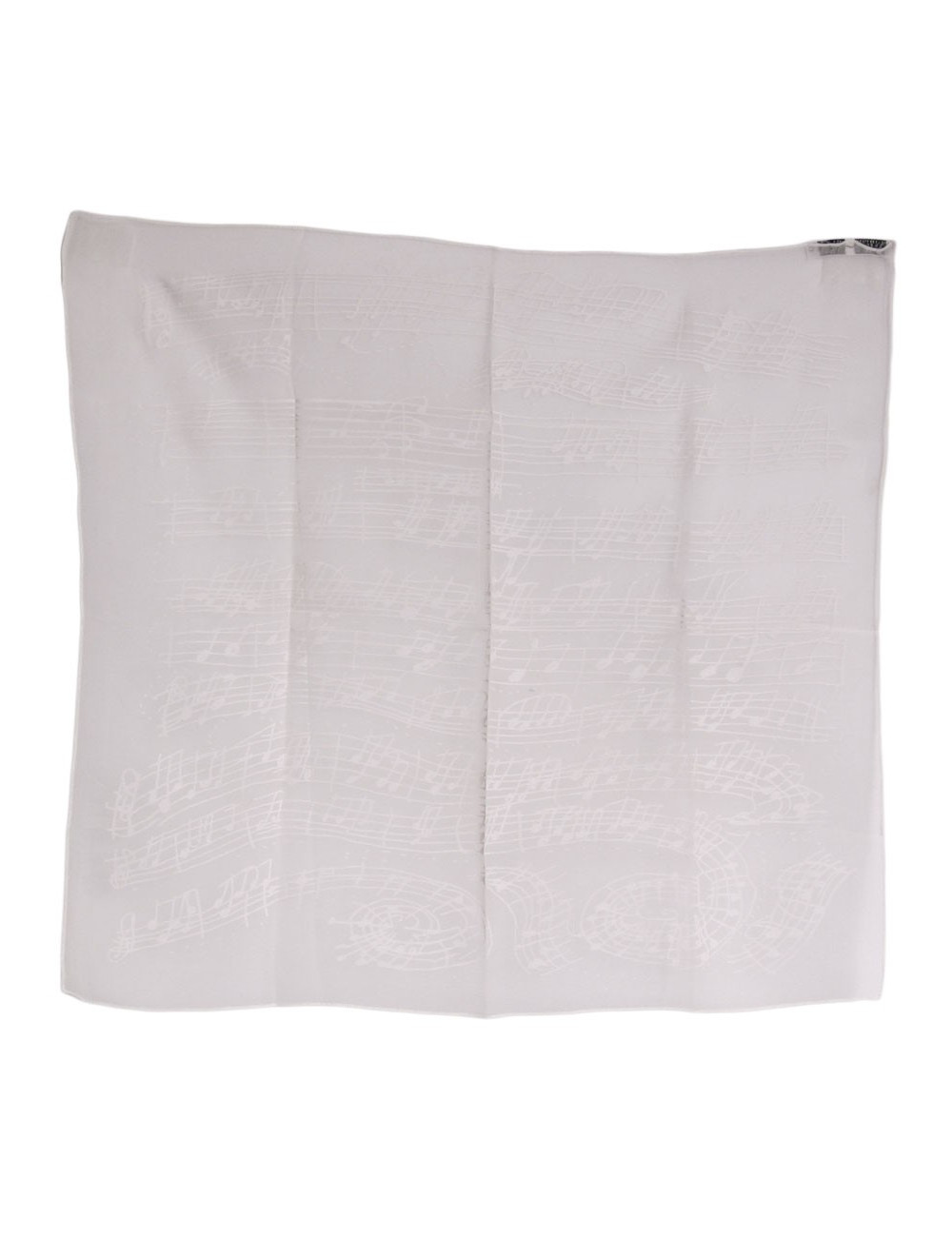 Foulard "Gavroche" HERMES en soie beige