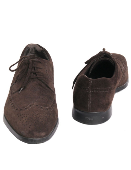Mocassins TOD S t 9 en daim marron