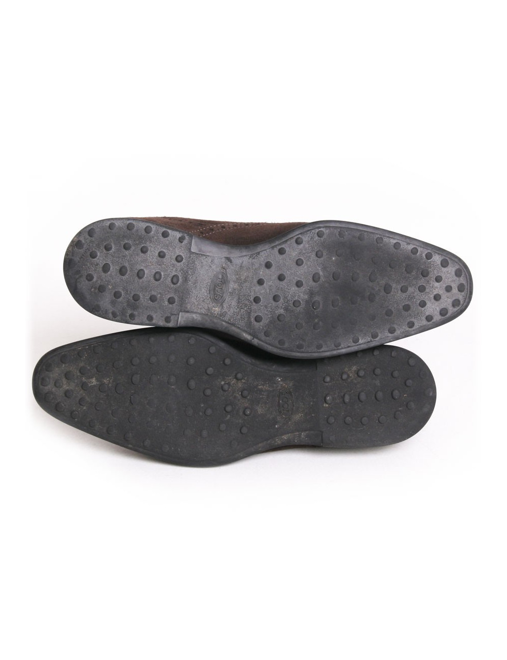 TOD S size 42 brown suede loafers