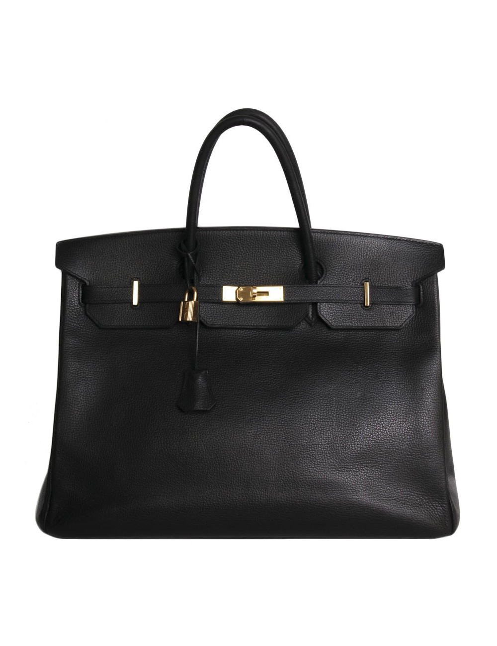 Birkin 40 HERMES cuir epsom noir