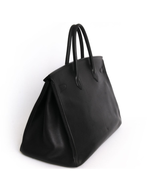 Birkin 40 HERMES black calf epsom leather