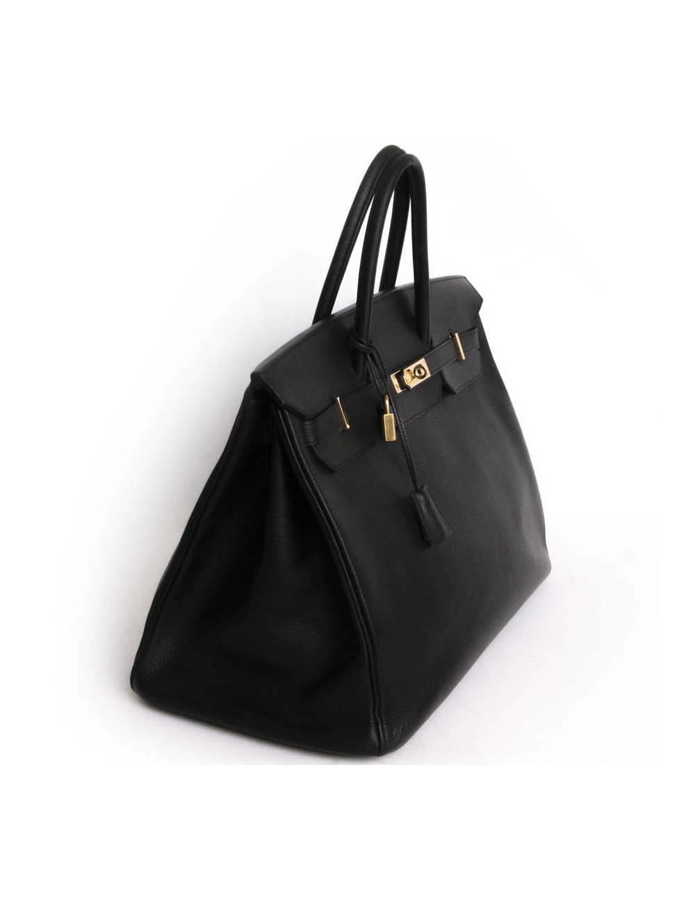 Birkin 40 HERMES black calf epsom leather