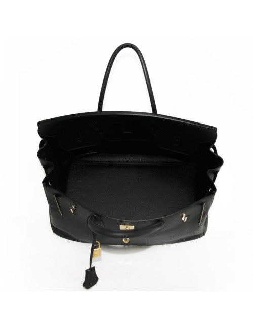 Birkin 40 HERMES black calf epsom leather