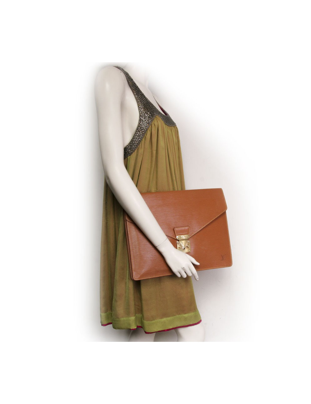 Carries documents bites SADDLER LOUIS VUITTON epi leather