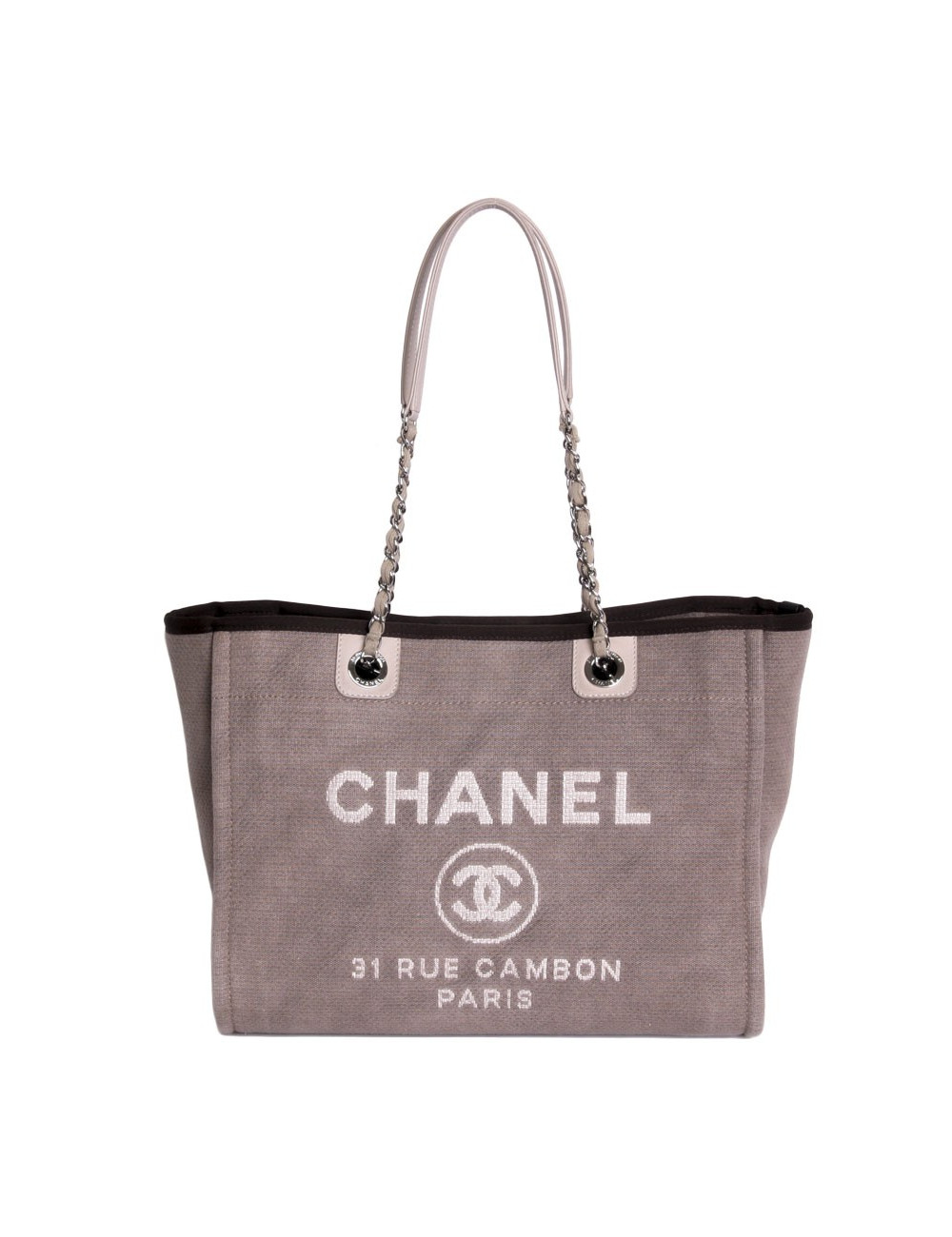 sac "31 rue cambon" CHANEL en toile kaki