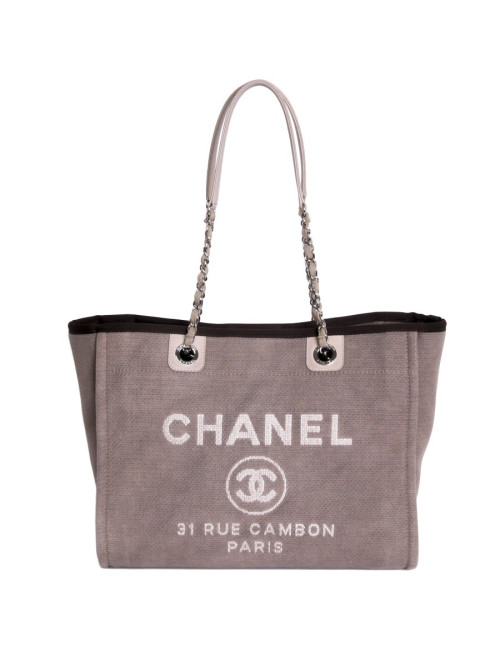 sac "31 rue cambon" CHANEL en toile kaki
