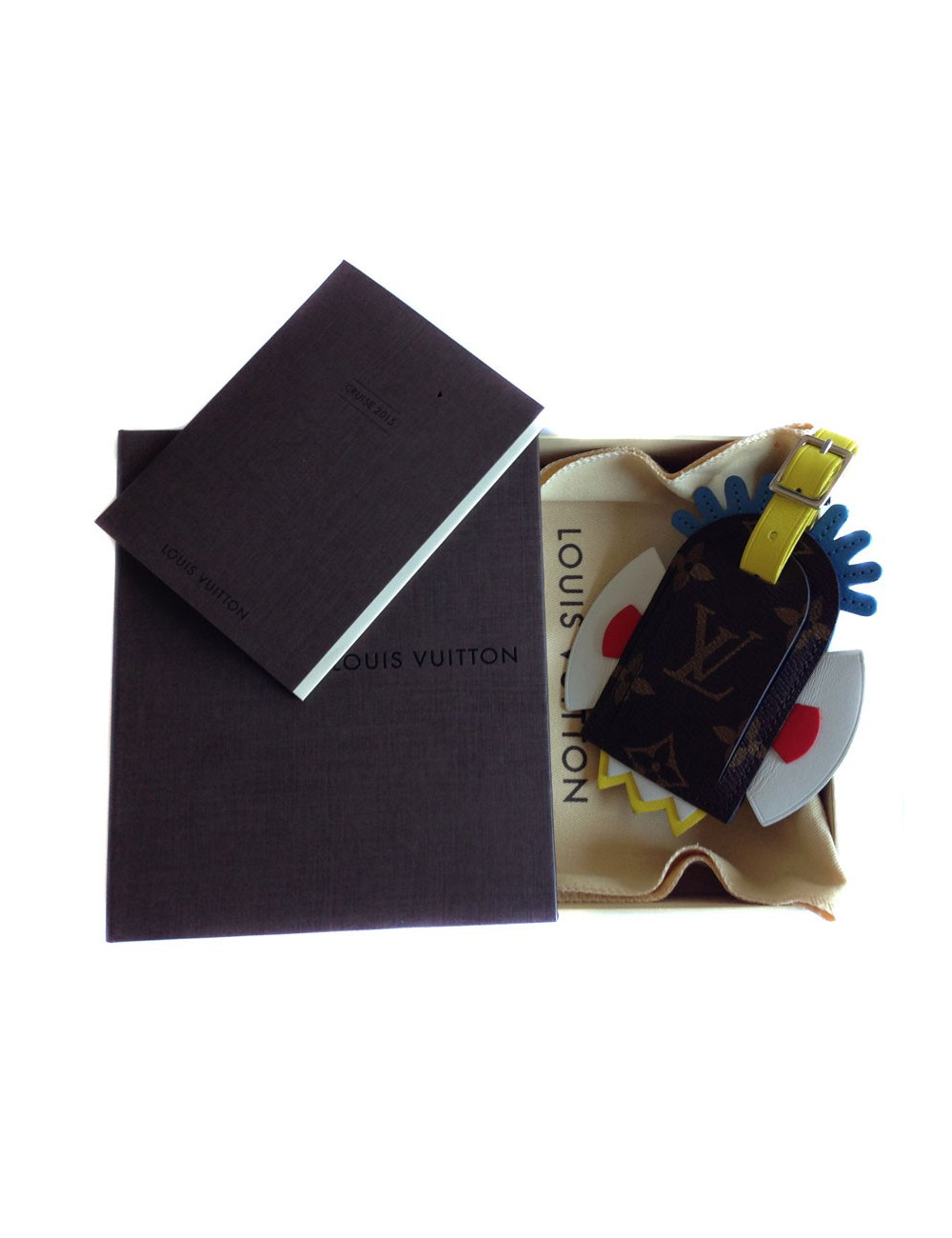 Porte adresse Mask tribal Cruise 2015"  LOUIS VUITTON  toile monogram et cuir 