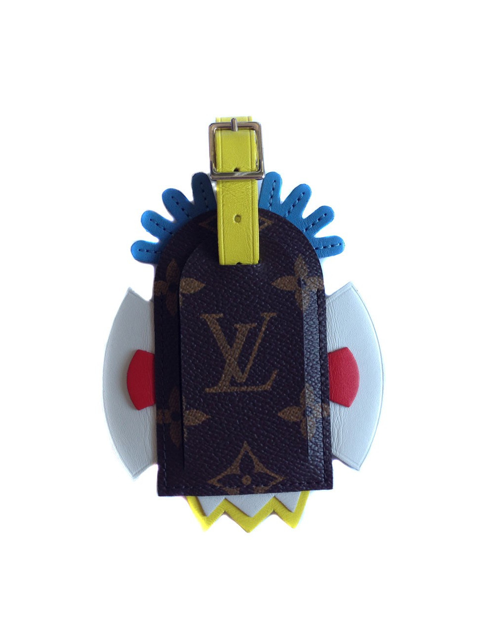 Porte adresse Mask tribal Cruise 2015"  LOUIS VUITTON  toile monogram et cuir 