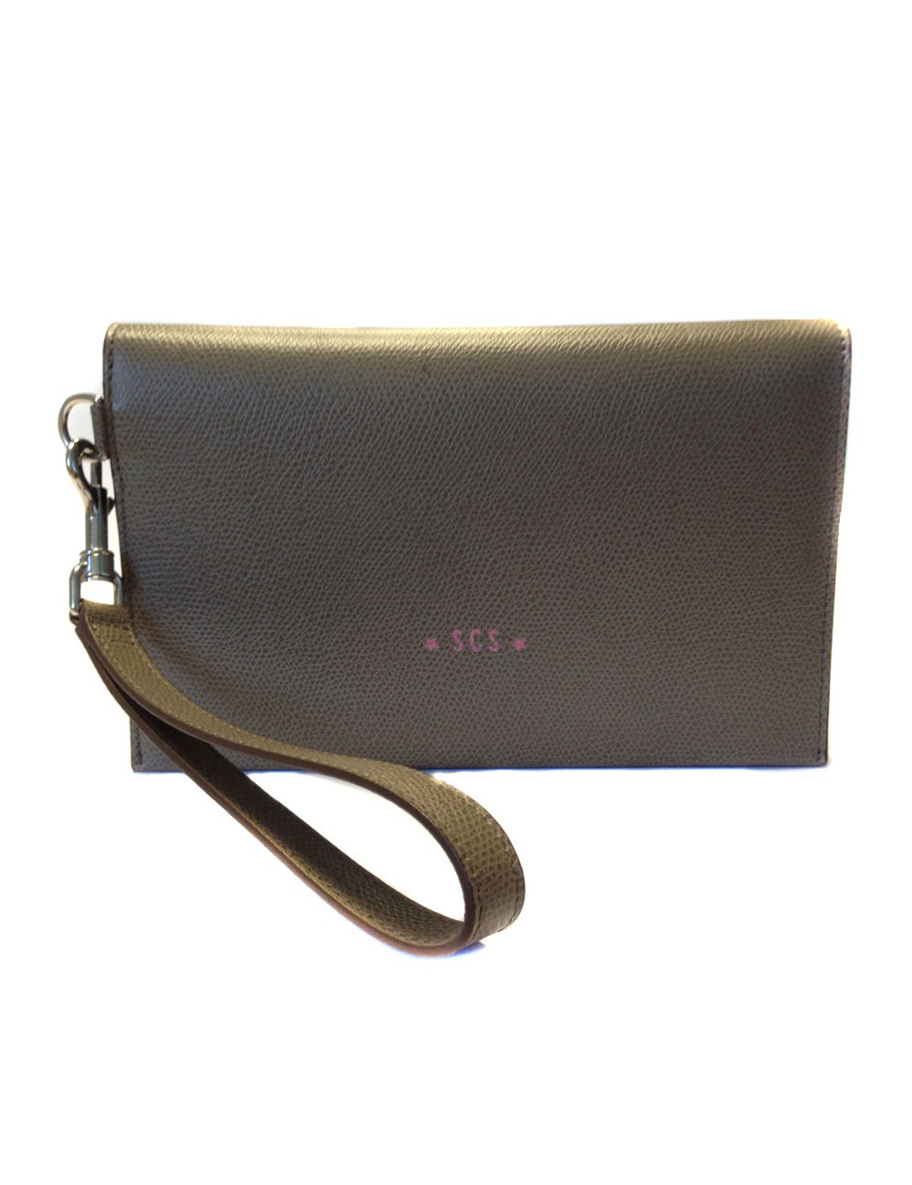 Cover CÉLINE grained leather taupe