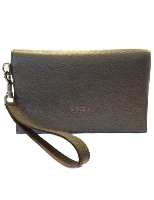 Cover CÉLINE grained leather taupe