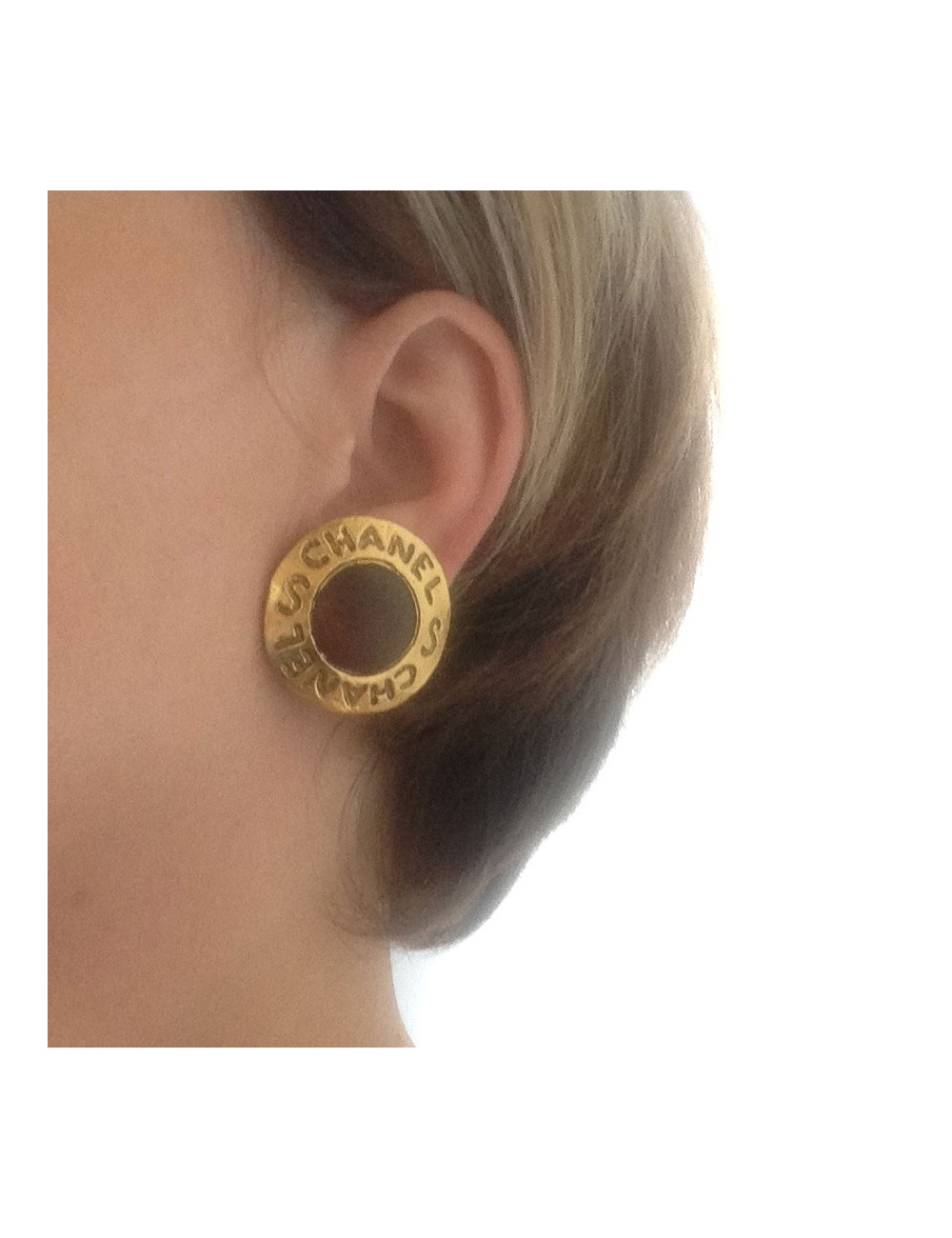 Clips d'oreille CHANEL  Couture vintage 