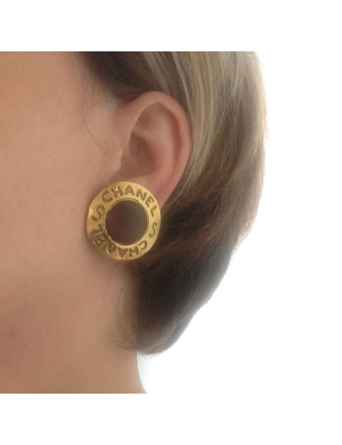 Clips d'oreille CHANEL  Couture vintage 