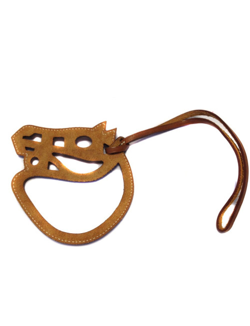 Bijou de sac tête de cheval HERMES en veau barénia 