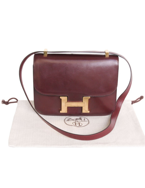 Red box: Vintage Leather HERMES Constance bag
