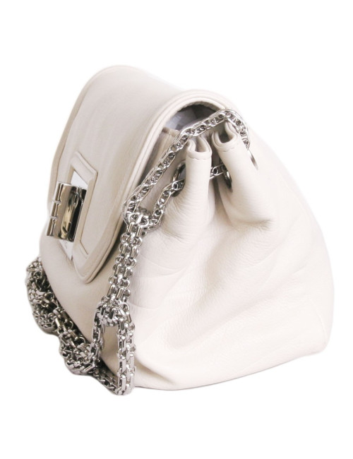 Sac CHANEL en cuir beige