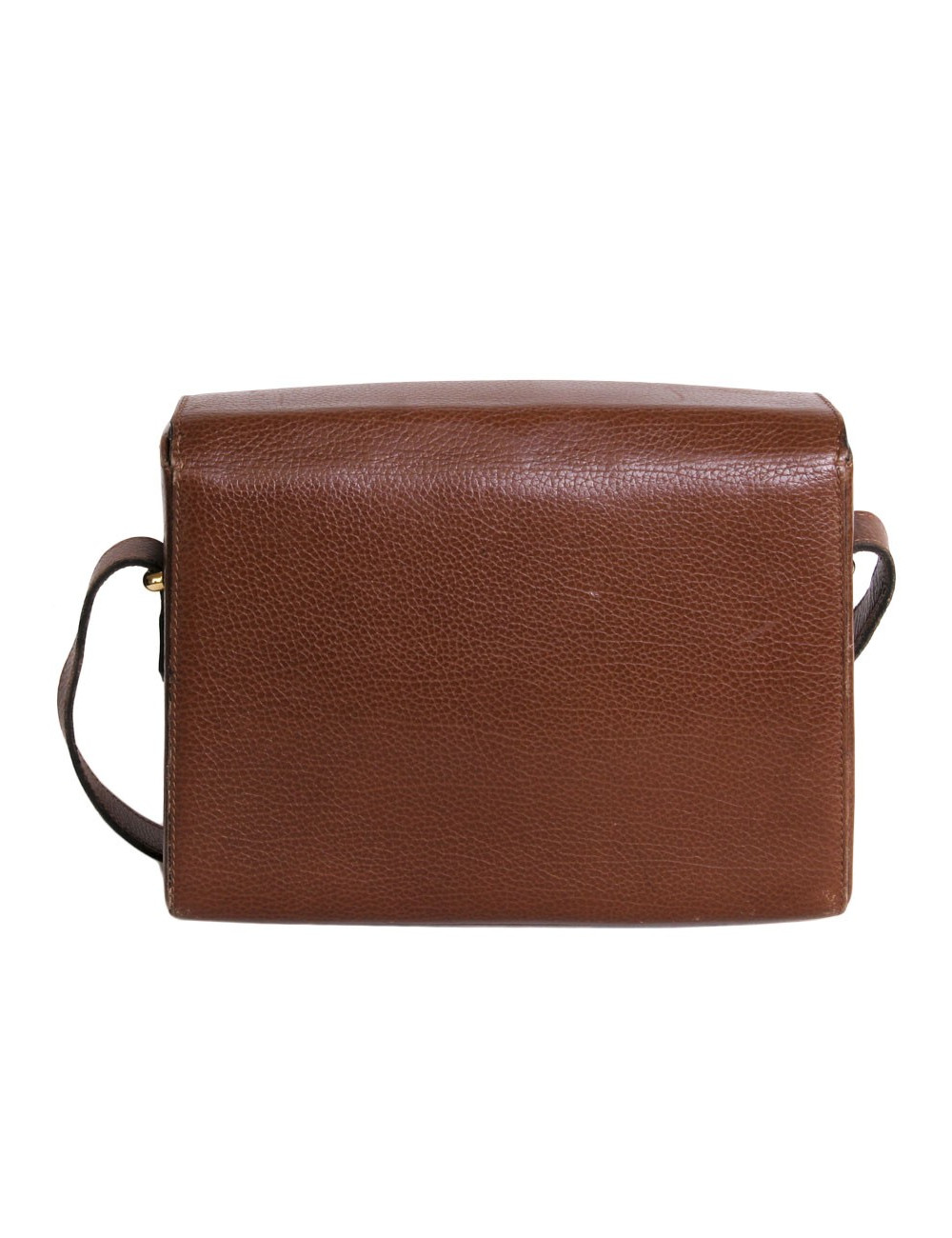 Bag besace REVILLON Brown grained leather