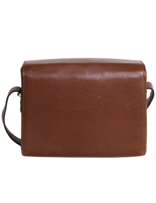 Bag besace REVILLON Brown grained leather