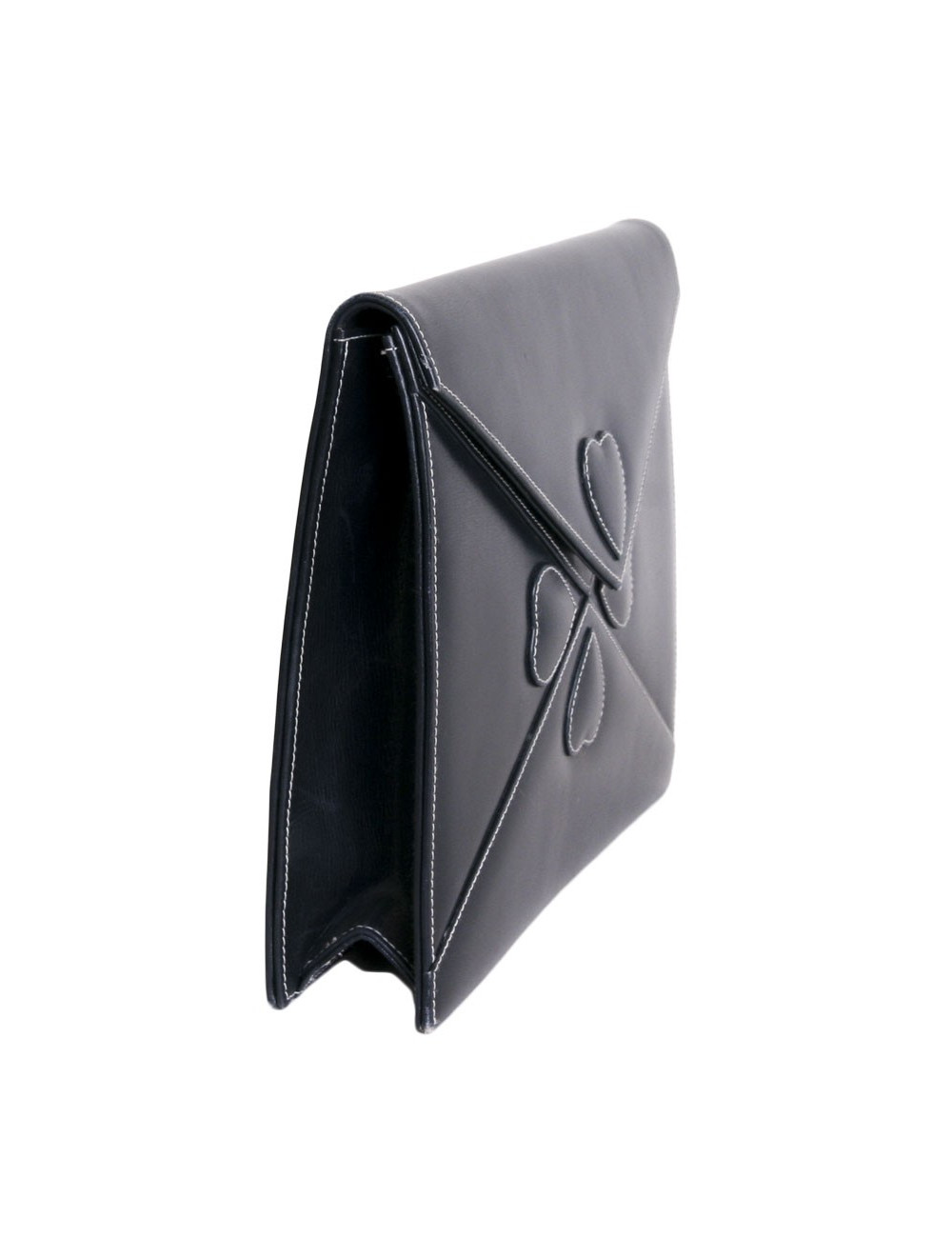 Sleeve YVES SAINT LAURENT blue box leather