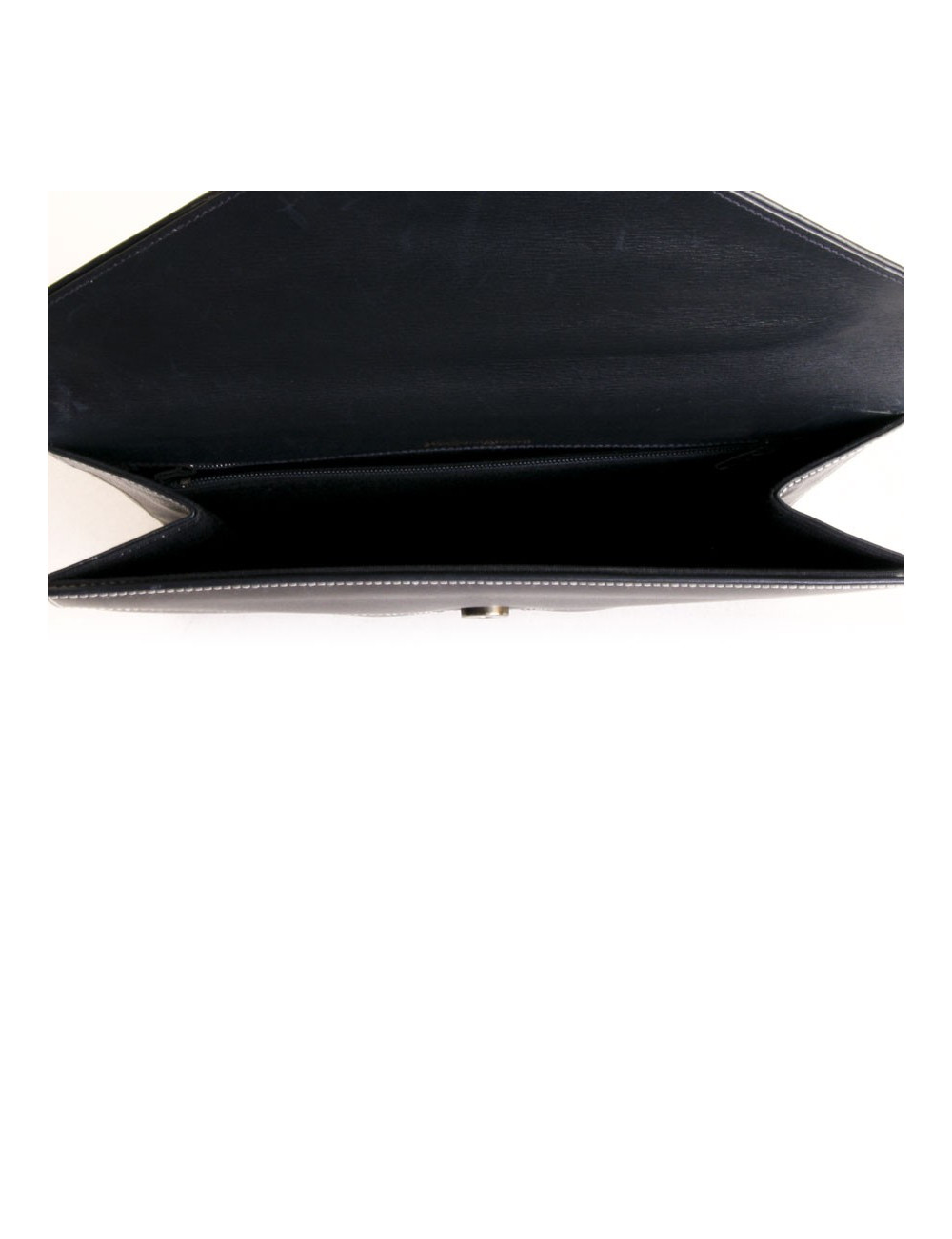 Pochette  YVES SAINT LAURENT en cuir  box bleu