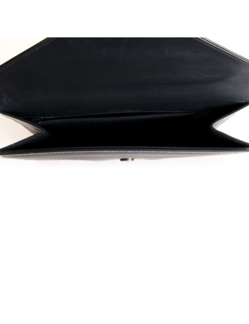 Pochette  YVES SAINT LAURENT en cuir  box bleu