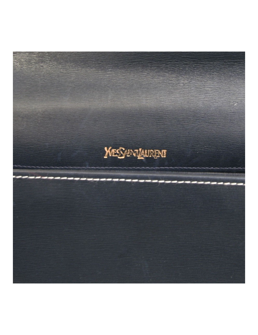 Sleeve YVES SAINT LAURENT blue box leather