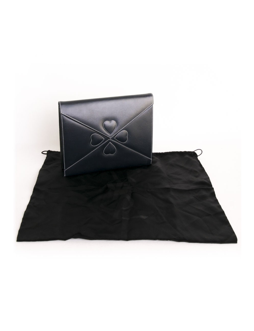 Sleeve YVES SAINT LAURENT blue box leather