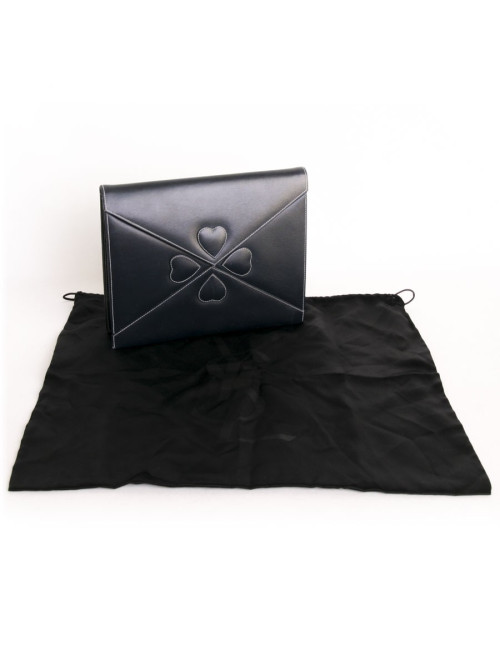 Sleeve YVES SAINT LAURENT blue box leather