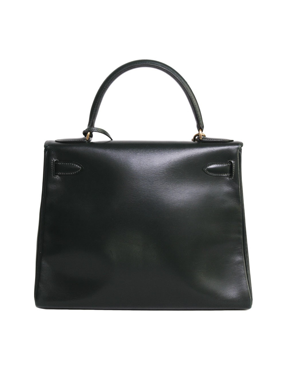 Sac Kelly 28 cuir box vert Véronèse Vintage
