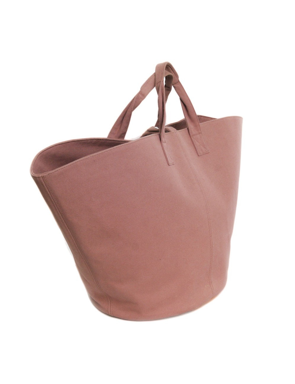 Cabas HERMES en toile marron