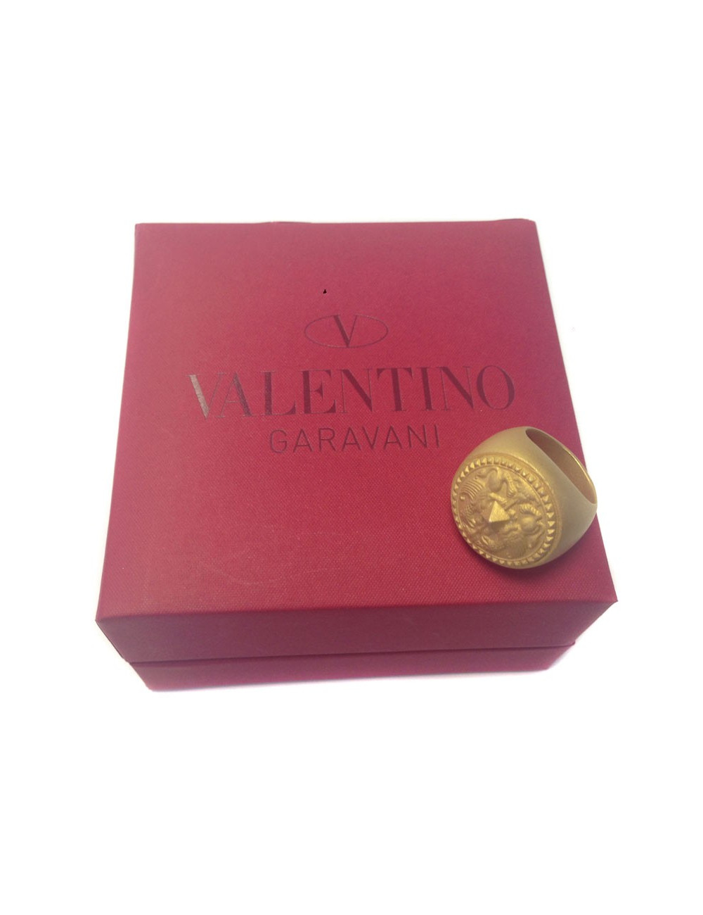 bague VALENTINO Taille S  métal doré mat 