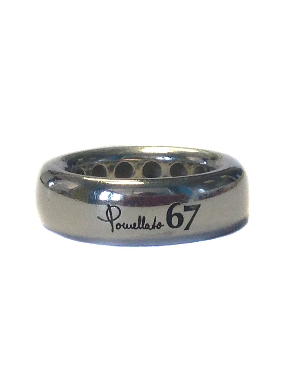bague POMELLATO 67 taille L en métal argenté 