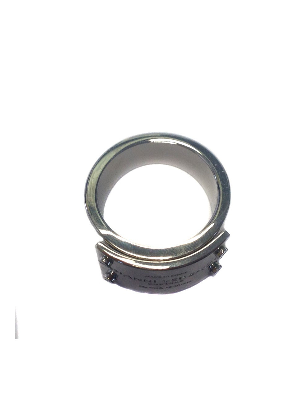 bague VERSACE en laiton palladié  T 60